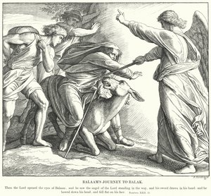 El Viaje de Balaam a Balac de Julius (after) Schnorr von Carolsfeld
