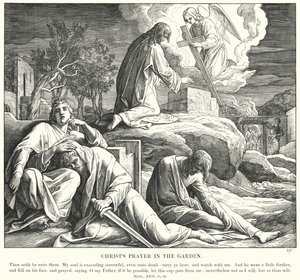 La Oración de Cristo en el Jardín (grabado)
