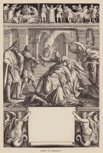 El Cantar de los Nibelungos: Muerte de Criemhild (grabado)
