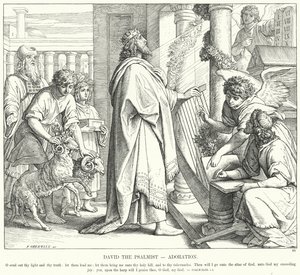 David el Salmista, Adoración de Julius (after) Schnorr von Carolsfeld