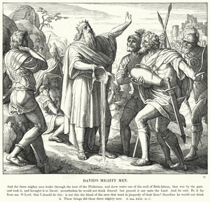 Los Valientes de David de Julius (after) Schnorr von Carolsfeld
