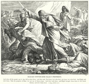 Elías Convence a los Profetas de Baal de Julius (after) Schnorr von Carolsfeld