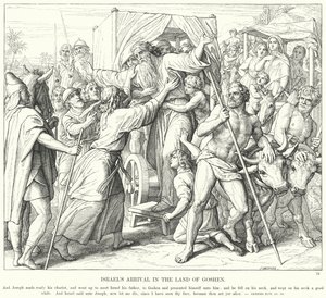 La Llegada de Israel a la Tierra de Gosén de Julius (after) Schnorr von Carolsfeld