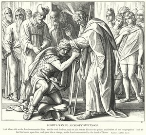 Josué Nombrado Sucesor de Moisés de Julius (after) Schnorr von Carolsfeld