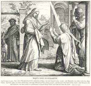 La Visita de María a Isabel de Julius (after) Schnorr von Carolsfeld