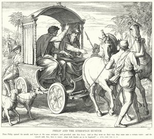 Felipe y el Eunuco Etíope de Julius (after) Schnorr von Carolsfeld