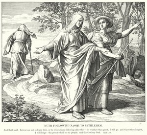 Rut Siguiendo a Noemí a Belén de Julius (after) Schnorr von Carolsfeld