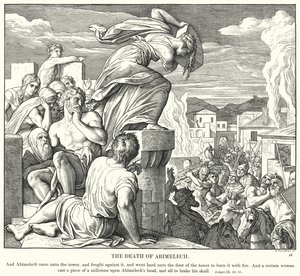 La Muerte de Abimelec de Julius (after) Schnorr von Carolsfeld