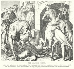 La Muerte de Jezabel de Julius (after) Schnorr von Carolsfeld