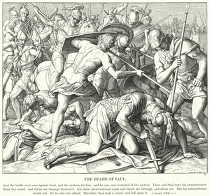 La Muerte de Saúl de Julius (after) Schnorr von Carolsfeld