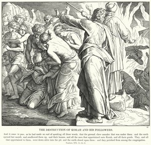 La Destrucción de Coré y sus Seguidores de Julius (after) Schnorr von Carolsfeld