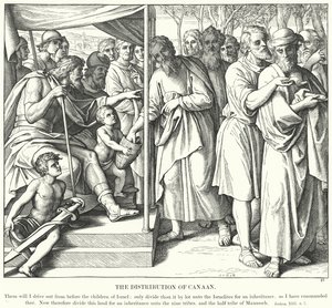 La Distribución de Canaán de Julius (after) Schnorr von Carolsfeld