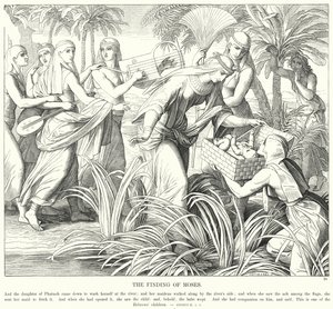 El Hallazgo de Moisés de Julius (after) Schnorr von Carolsfeld