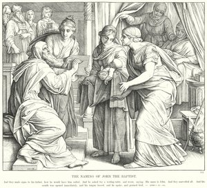 El Nombramiento de Juan el Bautista de Julius (after) Schnorr von Carolsfeld