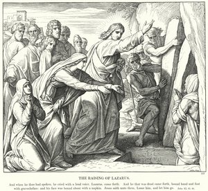 La Resurrección de Lázaro de Julius (after) Schnorr von Carolsfeld