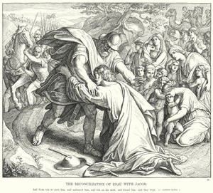 La Reconciliación de Esaú con Jacob (grabado)