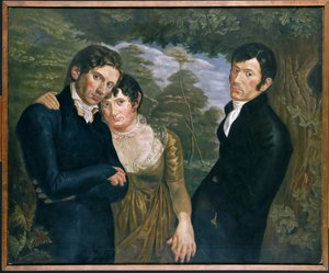 Copia de Nosotros tres por Philipp Otto Runge de Julius August Friedrich Theodor von Ehren