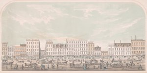 Broadway, Nueva York de Canal a Grand Street, Lado Oeste, 1856 de Julius Bien
