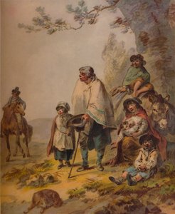 Mendigos Gitanos, c1795 de Julius Caesar Ibbetson