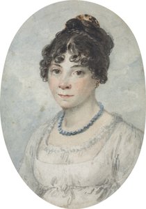 Retrato de una dama, llamada Bella Ibbetson, segunda esposa del artista de Julius Caesar Ibbetson