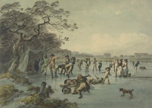 Patinaje en Hyde Park, c.1785