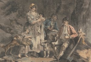 El leñador y su familia