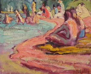 Bañistas en la playa