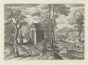 Julio Ivlivs (título en objeto) Los doce meses (título de la serie) de Julius Goltzius