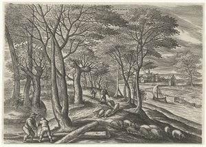 Noviembre (título en el objeto)
Los doce meses (título de la serie) de Julius Goltzius