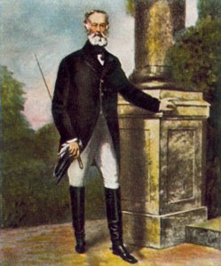 Alfred Krupp, industrial alemán (litografía en color)