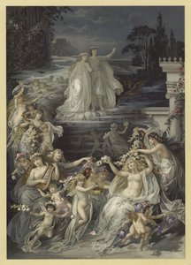 Ilustración para Sueño de una noche de verano de Julius Hoeppner