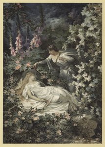 Ilustración para Sueño de una noche de verano de Julius Hoeppner
