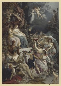 Ilustración para Sueño de una noche de verano de Julius Hoeppner
