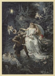 Ilustración para Sueño de una noche de verano de Julius Hoeppner
