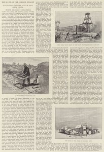 La tierra de la pepita de oro, campo de oro de White Feather de Julius Mandes Price
