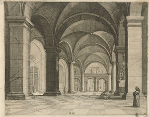 interior de la iglesia Perspectivas (título de la serie) de Julius Milheuser