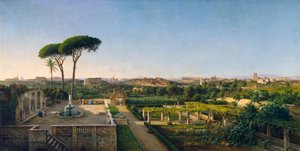 Vista de Roma desde el Aventino, 1873 de Julius O. Montalant