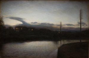 Paisaje vespertino de Julius Paulsen