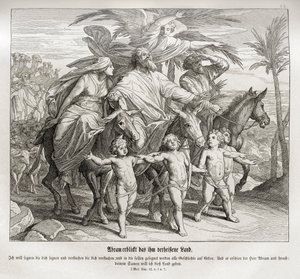 Abraham ve la tierra prometida, Génesis de Julius Schnorr von Carolsfeld