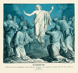 Ascensión de Cristo, Evangelio de Lucas de Julius Schnorr von Carolsfeld