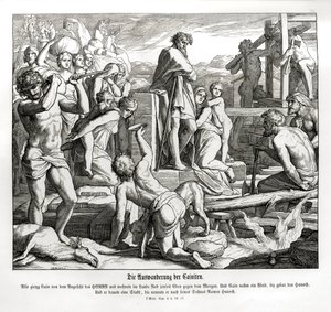 La vida de Caín en Nod después de su exilio, Génesis