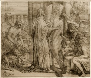 David, el salmista – Adoración de Julius Schnorr von Carolsfeld