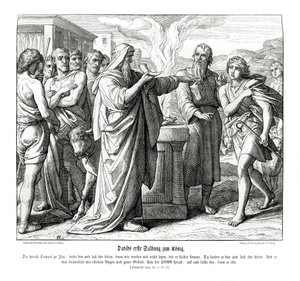 David es ungido como Rey de Israel de Julius Schnorr von Carolsfeld