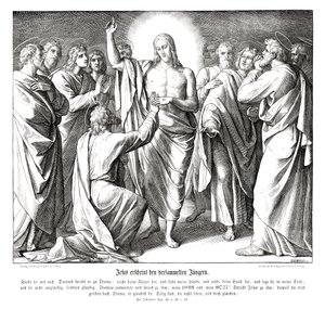 Tomás dudoso, Evangelio de Juan de Julius Schnorr von Carolsfeld