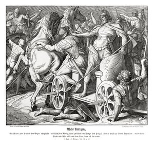 Caída de Acab de Julius Schnorr von Carolsfeld