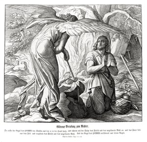Gedeón es llamado como juez, Jueces de Julius Schnorr von Carolsfeld