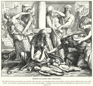 Herodes mata a los niños de Julius Schnorr von Carolsfeld