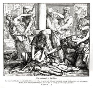 Herodes mata a los niños, Evangelio de Mateo de Julius Schnorr von Carolsfeld