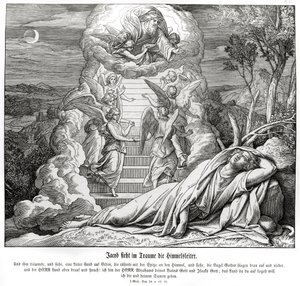 Jacob sueña con la escalera al cielo, Génesis