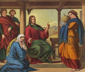 Jesús en la casa de Marta